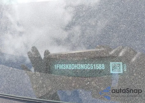 2022 Ford Explorer Xlt из США, поврежденный, VIN 1FMSK8DH3NGC51588